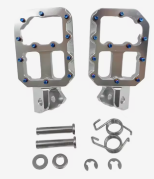 SILVER/BLACK Yozma Pegs (TITANIUM SPIKES)